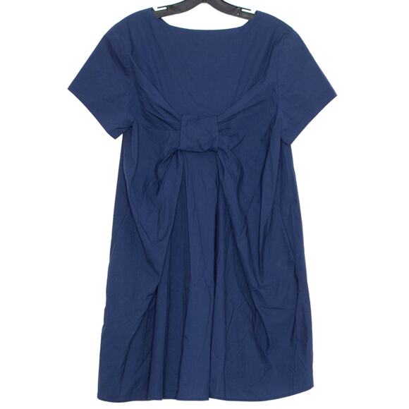 Vineyard Vines Womens Dress Minimalist Coastal Cottage Boho Bow Mini Blue Large - Picture 5 of 5
